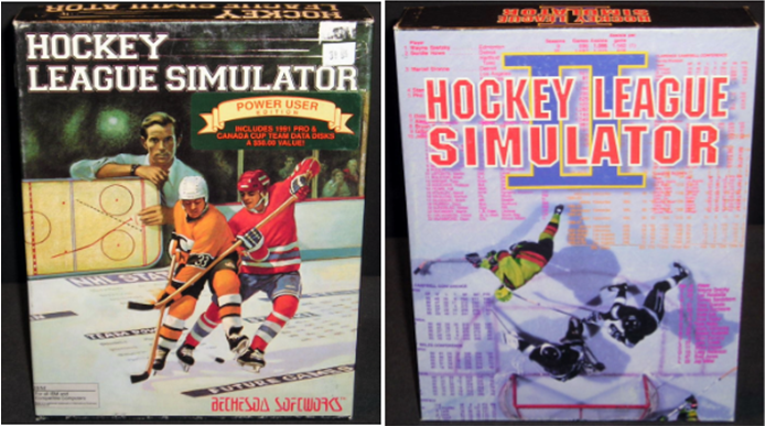 Hockey League Simulator and Hockey League Simulator II box art